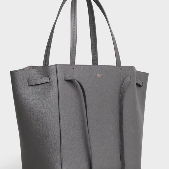 Celine - SMALL CABAS PHANTOM IN SOFT GRAINED CALFSKIN - Grey - Picture 8 of 9
